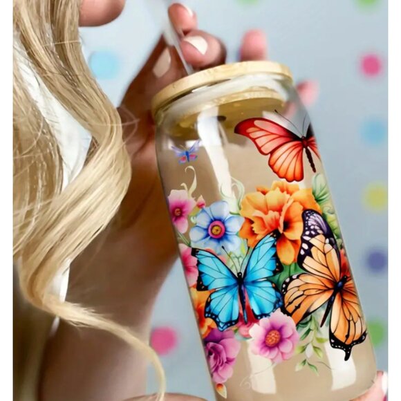 Butterfly UV DTF Tumbler Wrap Sticker – Waterproof Transfer Sheet One Sheet - Picture 4 of 5